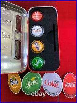 Fiji 2020 $1 Coca Cola Vending Machine Set-4 New Bottle Caps Coins