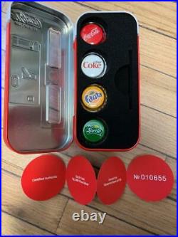 Fiji 2020 $1 Coca Cola Vending Machine Set-4 New Bottle Caps Coins