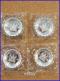 Fiji 2020 Coca Cola 4 x $1 Silver coins 6g. 999 In Vending Machine Case