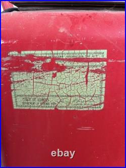 Glasco Coca-Cola Vintage Red Coin-Operated Soda Vending Machine