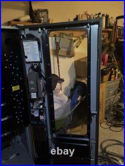 Grey snack vending machine