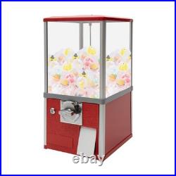 Gumball Candy Vending Machine 1.77-1.97Inch Coin Operated Gumball Bank Red