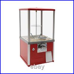 Gumball Candy Vending Machine 1.77-1.97Inch Coin Operated Gumball Bank Red