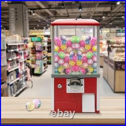 Gumball Candy Vending Machine 1.77-1.97Inch Coin Operated Gumball Bank Red