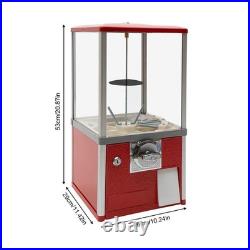 Gumball Candy Vending Machine 1.77-1.97Inch Coin Operated Gumball Bank Red