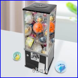 Gumball Machine 360° Rotation Vending Coin Bank Vintage Candy Dispenser Black