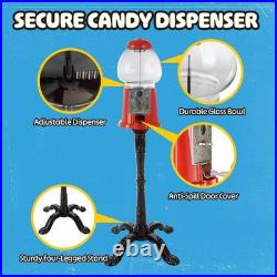 Gumball Machine Candy Dispenser Vending Machine Coin Bank Stand Glass Globe