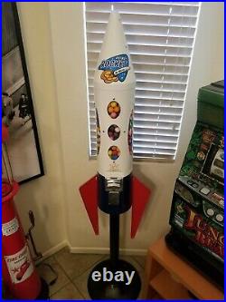 Gumball Machine Rocket to the Moon Vending Coin Op Vintage look Ship 25c Retro