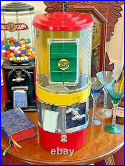 Gumball Victor Vending Machine VENDORAMA HALF-CABINET 25 Cent Coin Mechanism