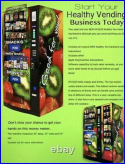 HEALTHY YOU SEAGA HY900 COMBO SODA / SNACK VENDING MACHINE with ePort reader