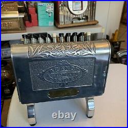 HIGHLY POLISHED CHANGE MACHINE 1920s BRANDT AUTOMATIC CASHIER COIN ORIGINAL