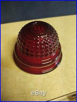 HOT NUT Peanut Machine RUBY RED Silver King GLASS TOP GLOBE Gumball Coin Op