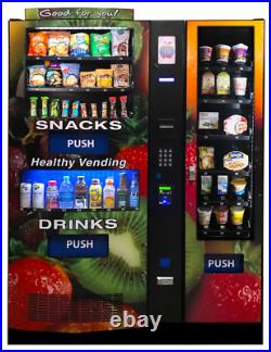 Healthy Vending Machine Liquidation 20 Machines + 4 Side Unit + Dolly