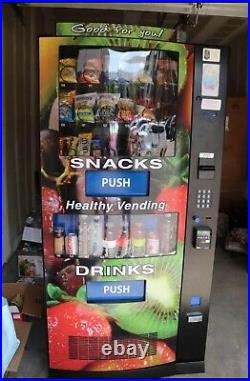 Healthy You Seaga Hy2100 Combo Soda / Snack Vending Machine Without Entree