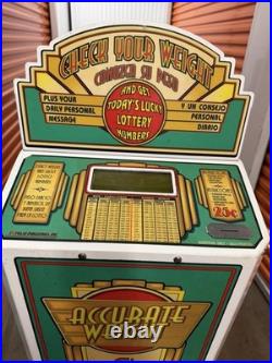 Impulse Industries Coin Operated Weight Scale Vending Machine Arcade Lot of 3