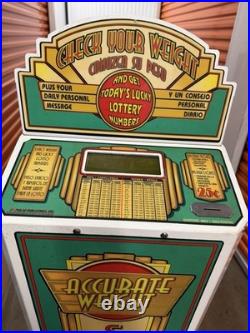 Impulse Industries Coin Operated Weight Scale Vending Machine Arcade Lot of 3
