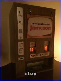 Irish Whiskey John Jameson Coin Operated Vending Machine Dispenser 1970's