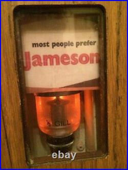 Irish Whiskey John Jameson Coin Operated Vending Machine Dispenser Ireland 70's