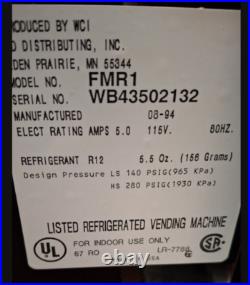 Juice Mate Refrigerated Coin Operated Can Vending Machine Model FMR1 Brand New