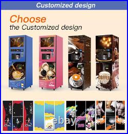 LCD Coffee Vending Machine Coin and Bill Operated, Money Making Machine