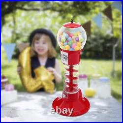 LM-110 Capsule Toy Vending Machine Coin Operated Clear Red Freestanding