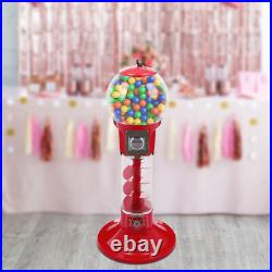 LM-110 Capsule Toy Vending Machine Coin Operated Clear Red Freestanding