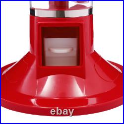 LM-110 Capsule Toy Vending Machine Coin Operated Clear Red Freestanding