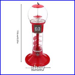 LM-110 Capsule Toy Vending Machine Coin Operated Clear Red Freestanding