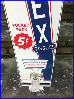 Large Old Vintage Kleenex Tissue Coin-Op Vending Machine 5 cent Pocono Mts