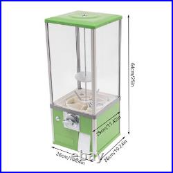 Light Green Gumball Vending Machine Coin-Op 25¢ (4 Coins) Fits 45mm Capsules
