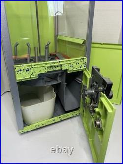 Lime Green Oak 2 Capsule Toy Vending Machine 50 Cent Vend (Working) Keys