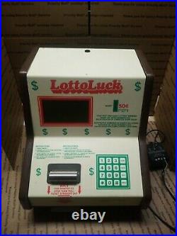 Lotto Luck Vintage Coin Op Lucky Numbers Machine Quarter GAMETRONIX UNTESTED