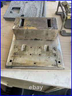 Mansfield Gum Machine Base And Coin Box Original Parts