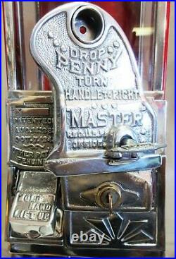 Masters Penny Gooseneck Round Gumball Coin Drop Circa 1923