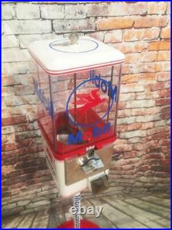Mobil gas gumball machine candy peanuts vintage coin op bar Americana man cave