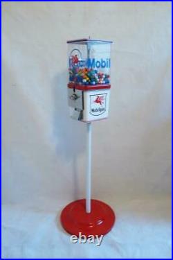 Mobil gas gumball machine candy peanuts vintage coin op bar Americana man cave