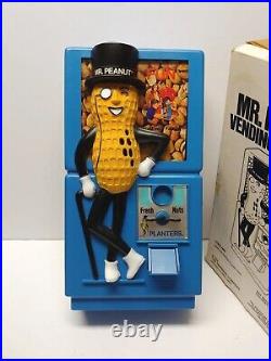 Mr Peanut Dispensor Coin Op Machine Vintage 1978 NOS Planters Vending Tarco