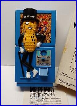 Mr Peanut Dispensor Coin Op Machine Vintage 1978 NOS Planters Vending Tarco