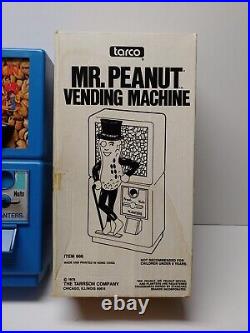 Mr Peanut Dispensor Coin Op Machine Vintage 1978 NOS Planters Vending Tarco