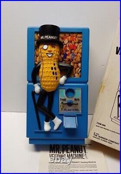 Mr Peanut Dispensor Coin Op Machine Vintage 1978 NOS Planters Vending Tarco