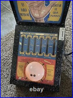 Mr. Vend Vintage Coin Operated El Palmista Machine, 1993 Spanish Not Working