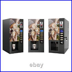 NEW Smart Commercial Fully Automatic Self Coin 3 Instant Coffee Vending Machine