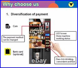 NEW Smart Commercial Fully Automatic Self Coin 3 Instant Coffee Vending Machine NEW Smart Commercial Fully Automatic Self Coin 3 Instant Coffee Vending Machine