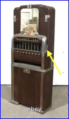 National Cigarette Vending Trim Machine Coin Op 1930's 1940's Art Deco Re Chrome National Cigarette Vending Trim Machine Coin Op 1930's 1940's Art Deco Re Chrome