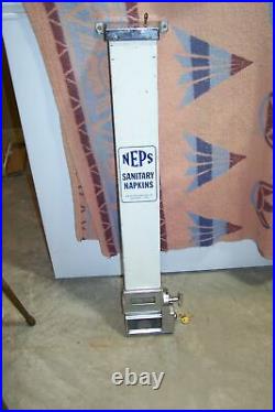 Neps Coin Op Sanitary Napkin Machine Gas Restroom Hospital Specialty Ohio Sign