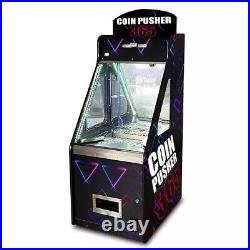 New Coin Pusher Arcade Machine with Bill Changer Casino Black Vending 365 Design