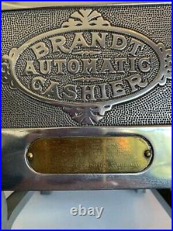 ORIGINAL HIGHLY POLISHED. 1920s BRANDT AUTOMATIC CASHIER COIN CHANGE