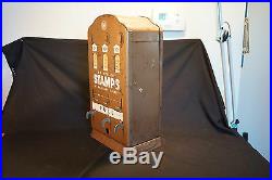 Old Vtg US AMI Mail U. S. Postage Metal Stamp Machine Dispenser Coin Made In USA