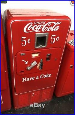 Original 1950's Antique COKE MACHINE Coca Cola RESTORED Coin Op Vending VMC 33