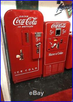 Original 1950's Antique COKE MACHINE Coca Cola RESTORED Coin Op Vending VMC 33